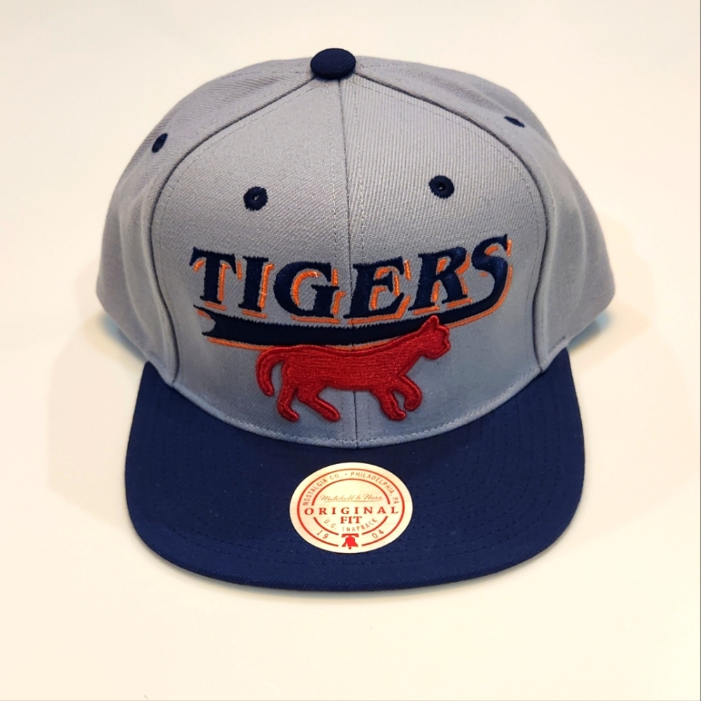 TIGERS|Mitchell & Ness|Official MLB Merchandise Snapback|Red/Blue/Gray|NWT|